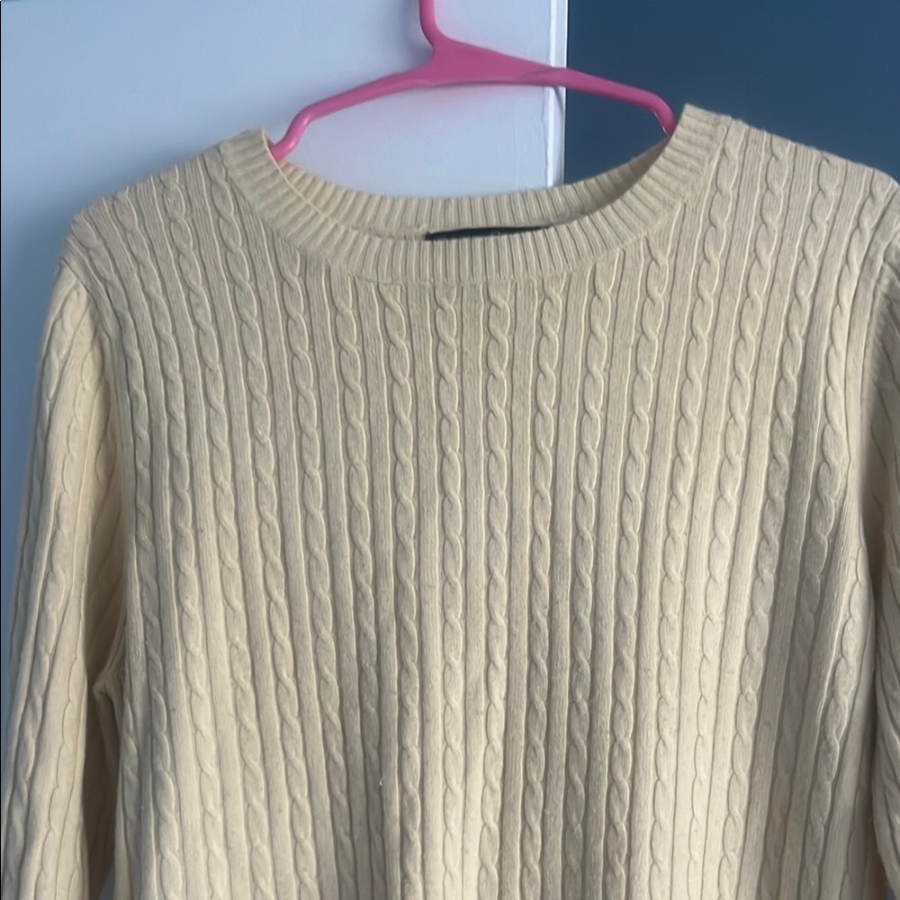 Womens cable knit sweater